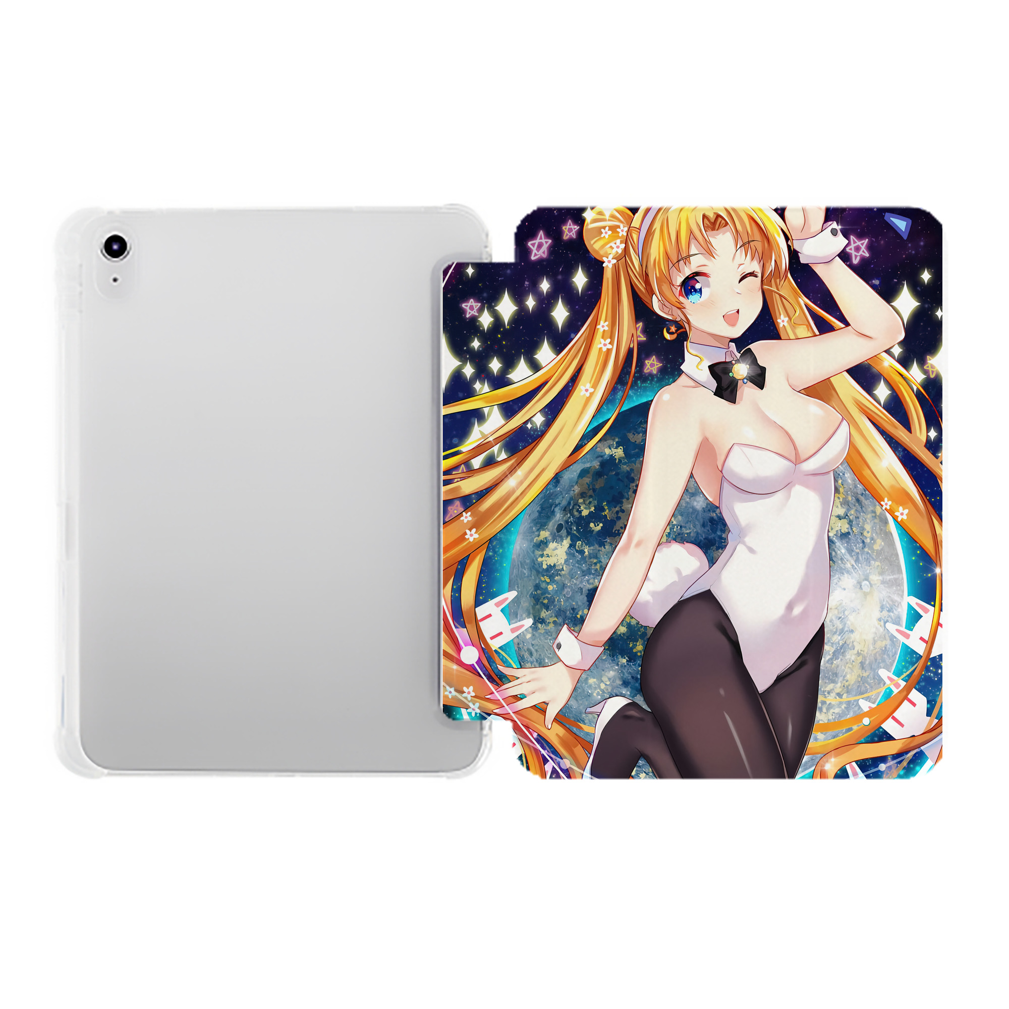 （画像用） 美少女戦士セーラームーン Sailor Moon IPad ケース ペン収納付き 三つ折りスタンド PUレザー×シリコン 対応機種9.5/10.5/10.9インチ